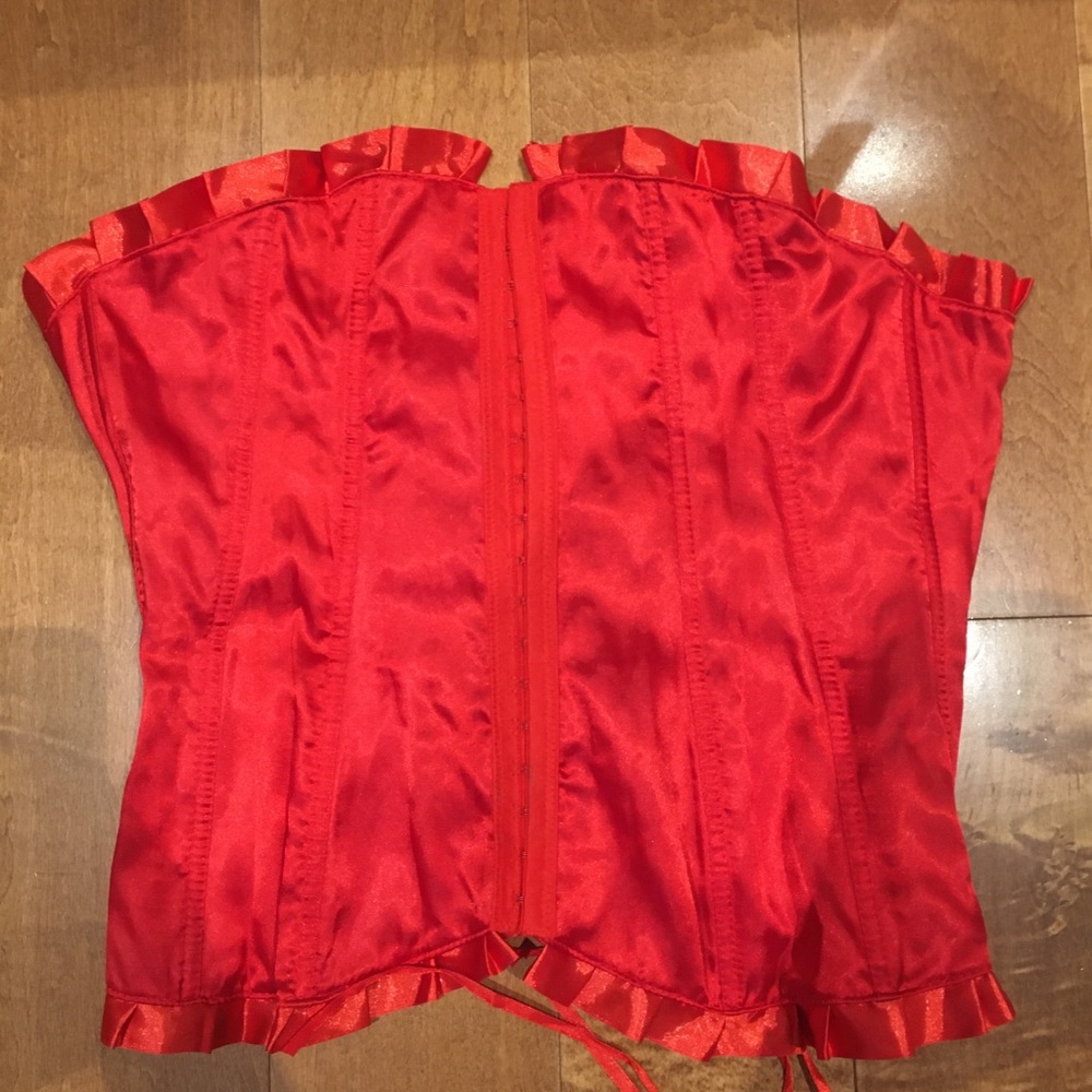 Red Laceup Corset